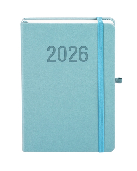 Kalendarz książkowy A5 DNS Memofix błękitny Antra